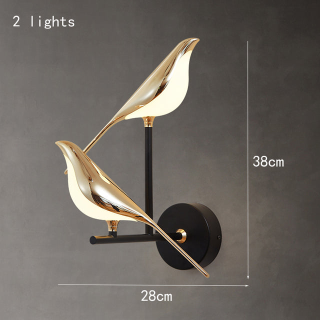 Applique murale moderne LED en forme de moineau Mirari