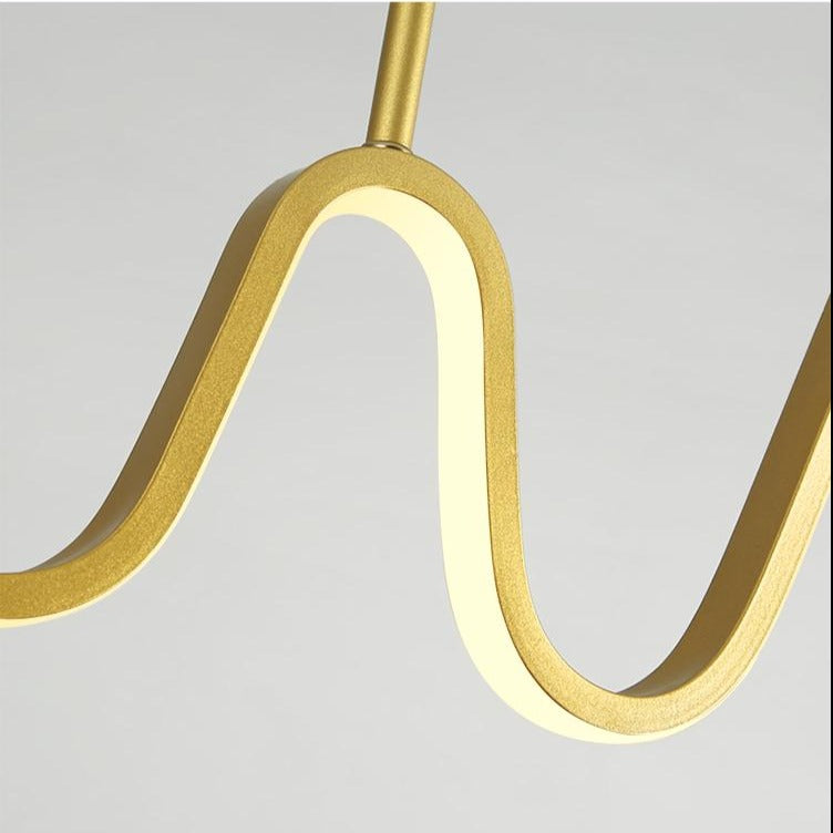 Lustre design à LED en forme de vague Lusteria - vue 7 sur 8