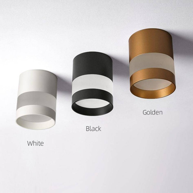 Spot design LED rond avec bande lumineuse Loft