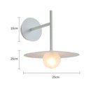 Applique murale design à LED en métal avec abat-jour et boule verre Loft