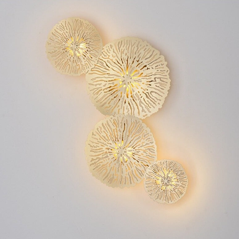 Applique murale moderne LED en forme de feuille de lotus Idda - vue 8 sur 9