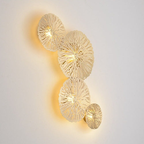 Applique murale moderne LED en forme de feuille de lotus Idda