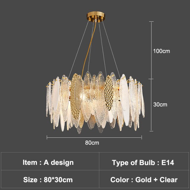 Lustre moderne avec lames en verre luxury Valentina - vue 29 sur 34