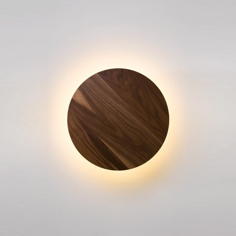 Applique murale moderne ronde en bois nordic Globe