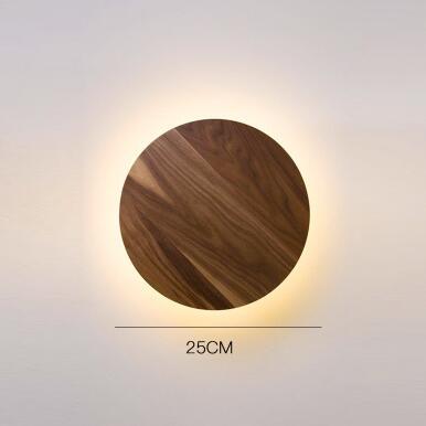 Applique murale moderne ronde en bois nordic Globe - vue 8 sur 8