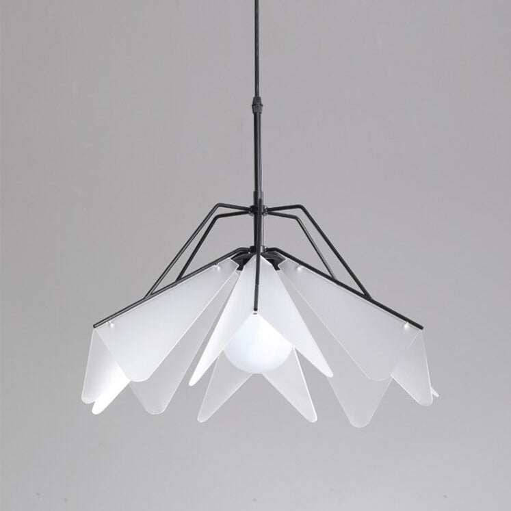 Suspension moderne LED abat-jour avec pétales triangulaires Andrea - vue 7 sur 9