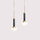 Suspension design à LED en métal dorée et verre Loft