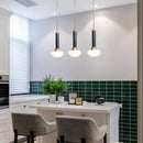 Suspension design à LED en métal dorée et verre Loft