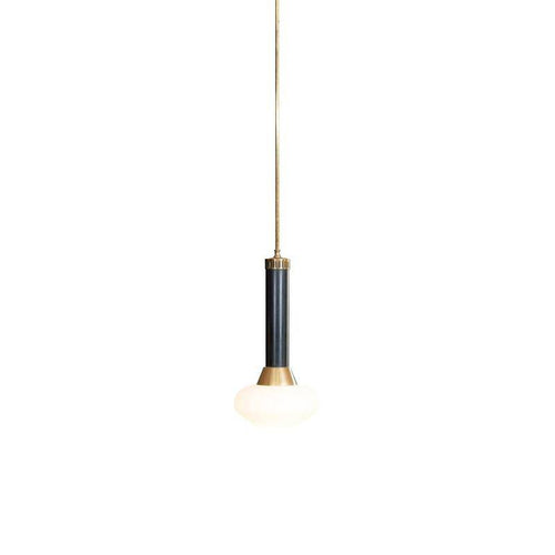 Suspension design à LED en métal dorée et verre Loft