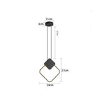 Oryna minimalist geometric LED pendant light