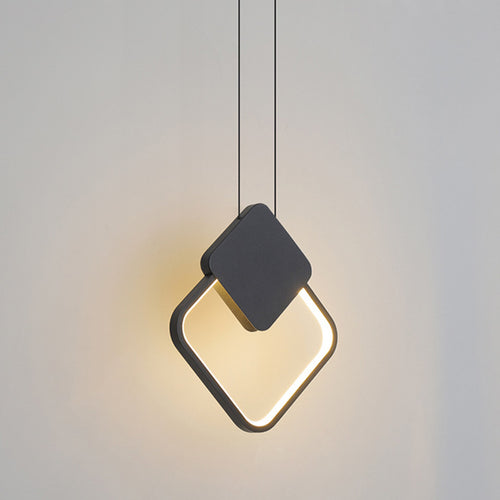 Oryna minimalist geometric LED pendant light - vue 9 sur 19