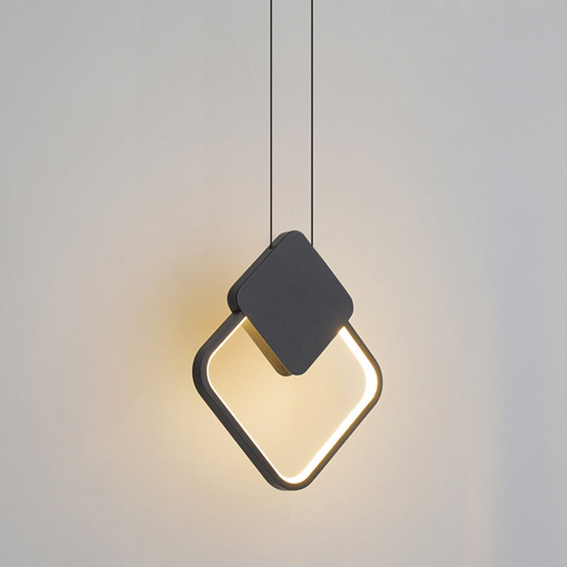 Oryna minimalist geometric LED pendant light - vue 8 sur 19