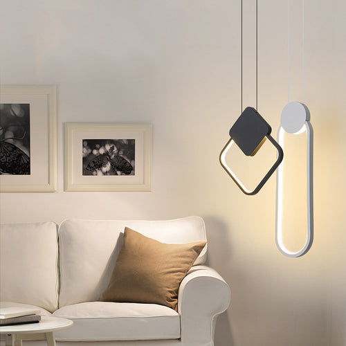 Oryna minimalist geometric LED pendant light - vue 3 sur 19