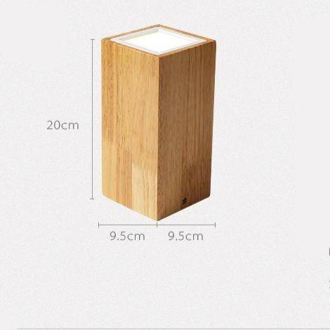Spot design à LED en bois style Loft - vue 5 sur 5