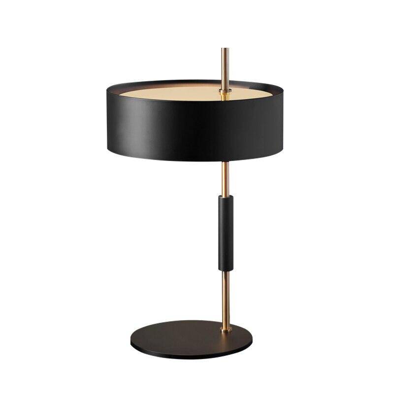 Lampe à poser design à LED en métal doré et finitions noires Loft - vue 5 sur 5