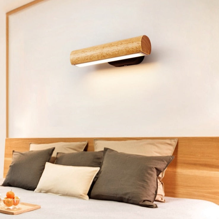 Applique murale scandinave en forme de buche en bois Dania - vue 2 sur 7