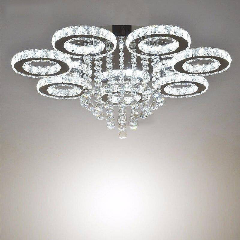 Lustre en cristal de verre à LED Luxe - vue 3 sur 11