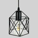 Suspension cage en métal industriel hexagone