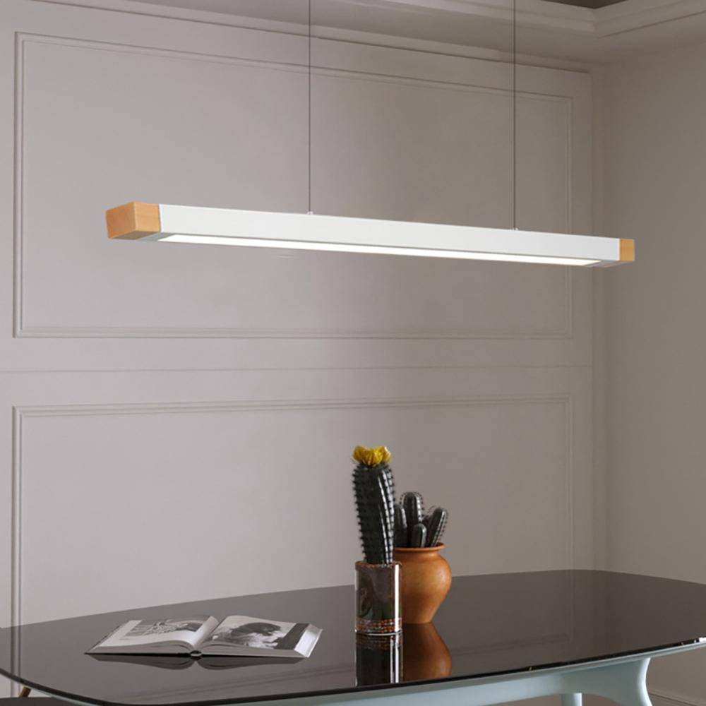 Suspension design à LED allongé en métal noir Light - vue 3 sur 8