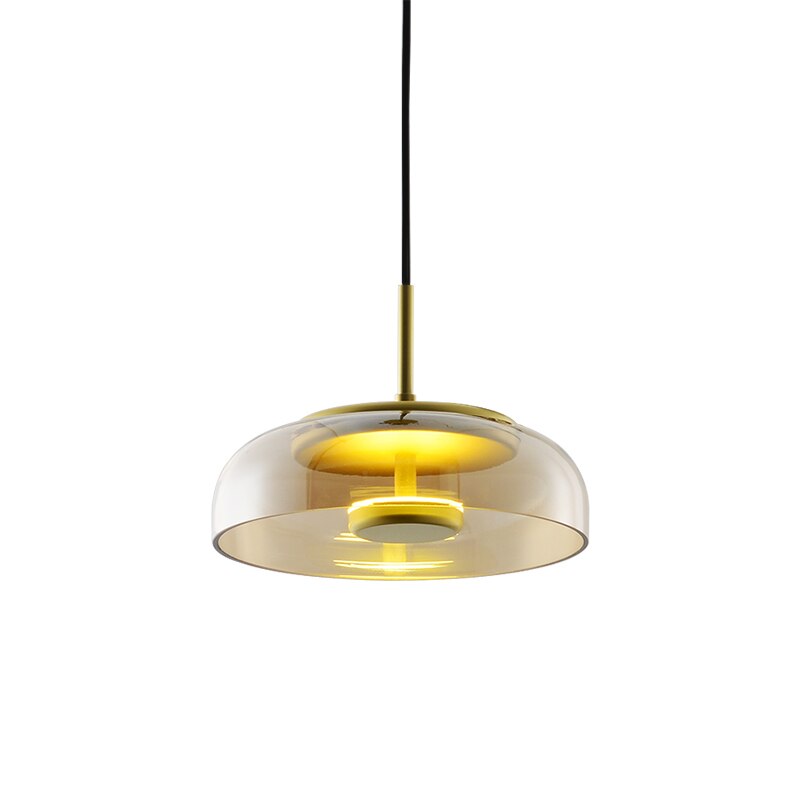 Suspension design ronde en verre LED Glass - vue 5 sur 5
