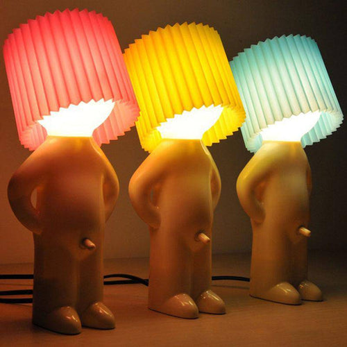 Lampe à poser moderne LED bonhomme en plastique style Cartoon - vue 4 sur 5