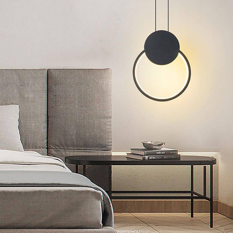 Suspension design LED aux formes géométriques en métal Luxury - vue 4 sur 8