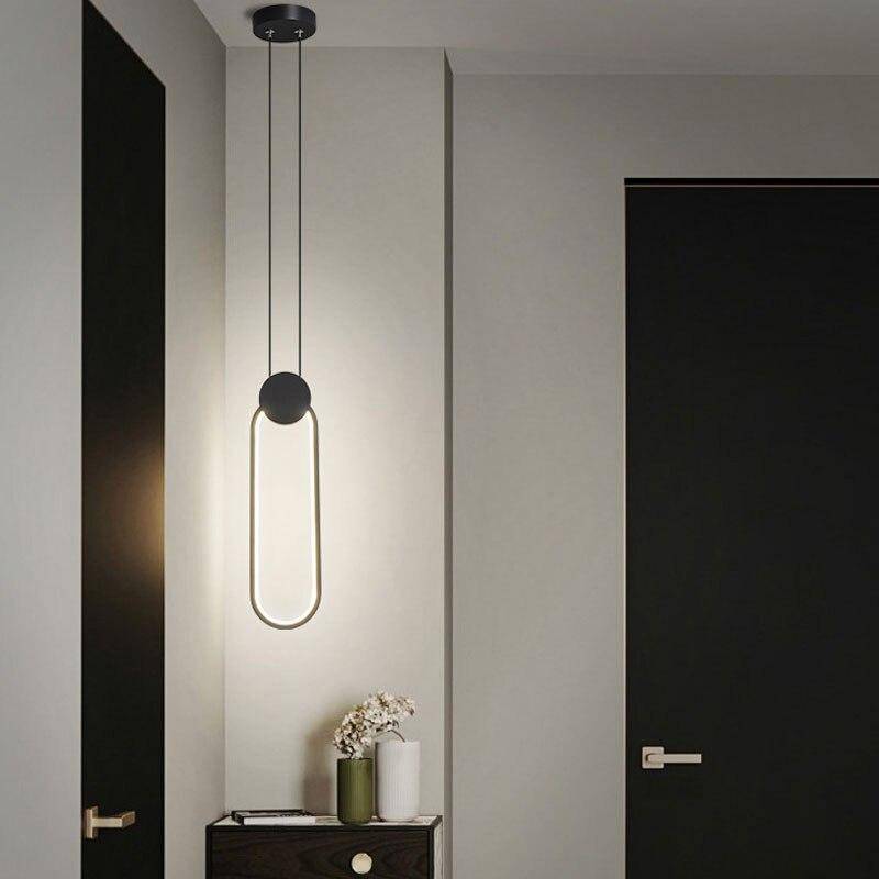 Suspension design LED aux formes géométriques en métal Luxury - vue 5 sur 8