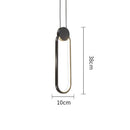 Suspension design LED aux formes géométriques en métal Luxury