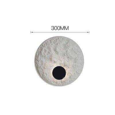 Applique murale design LED disque blanc minimaliste