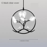 Suspension design LED avec plusieurs branches dorées