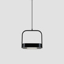 Suspension design LED en métal aux bords arrondis Shadow