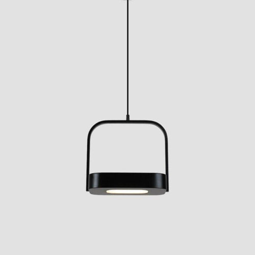Suspension design LED en métal aux bords arrondis Shadow