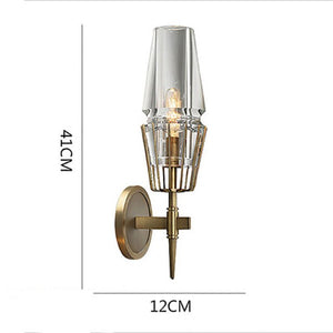 Tasnim modern vintage style torch wall light