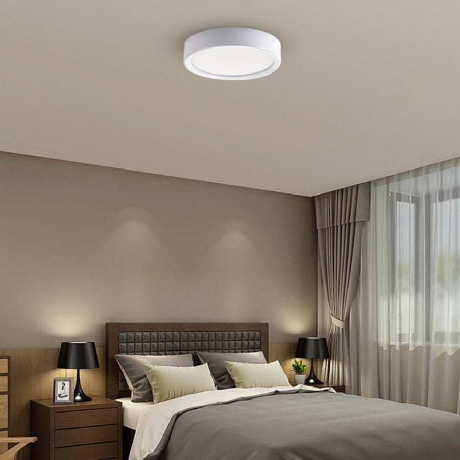 Spot design LED circulaire en aluminium coloré Jasob - vue 4 sur 6