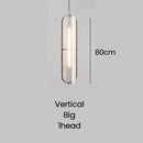 Suspension design à LED en verre aux formes arrondies style rétro