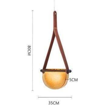 Suspension design LED demi-cercle verre Creative - vue 8 sur 8