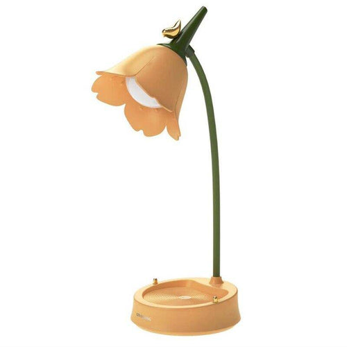 Lampe à poser LED en métal coloré style fleurs - vue 7 sur 7