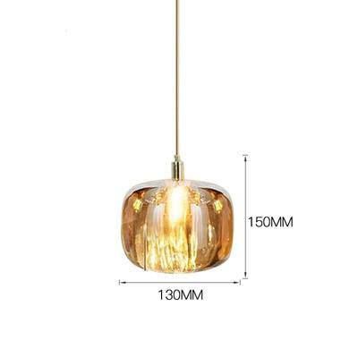 Suspension design à LED avec abat-jour en verre Creative - vue 12 sur 17