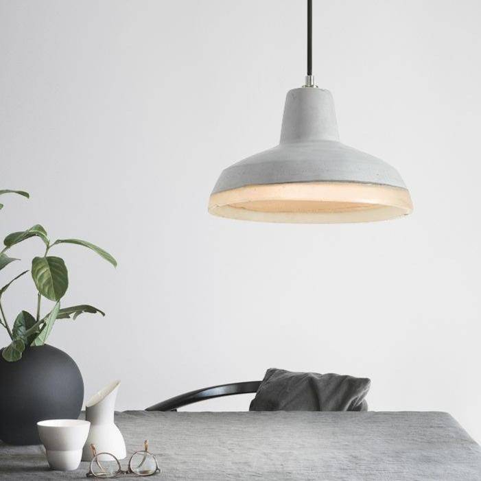 Suspension design à LED avec abat-jour en ciment Creative Loft - vue 5 sur 9
