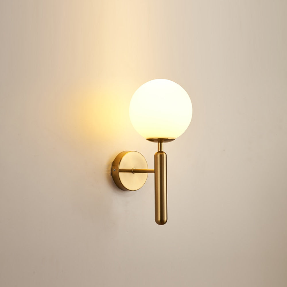 Applique murale moderne LED avec globe en verre Haizea - vue 3 sur 11