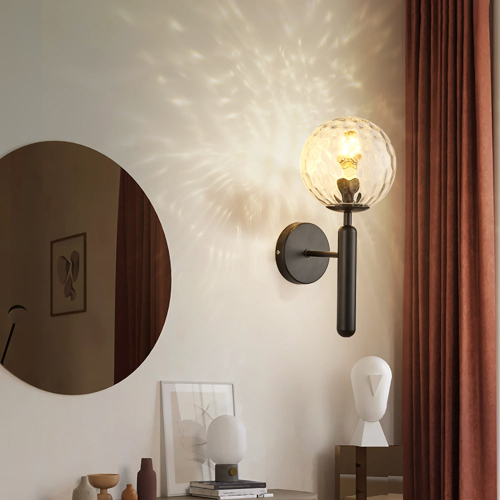 Applique murale moderne LED avec globe en verre Haizea - vue 6 sur 11