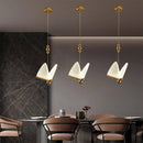 Suspension design à LED en verre style Butterfly