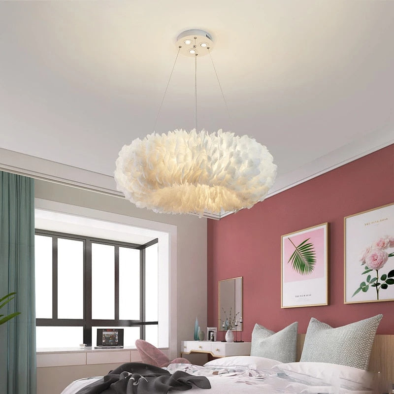 Lustre moderne LED en forme de pivoine Floricenta - vue 8 sur 10
