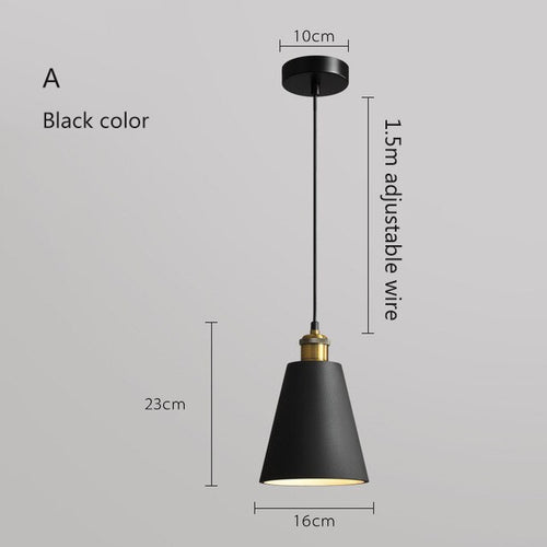 Suspension moderne LED en métal coloré Leesha - vue 8 sur 25
