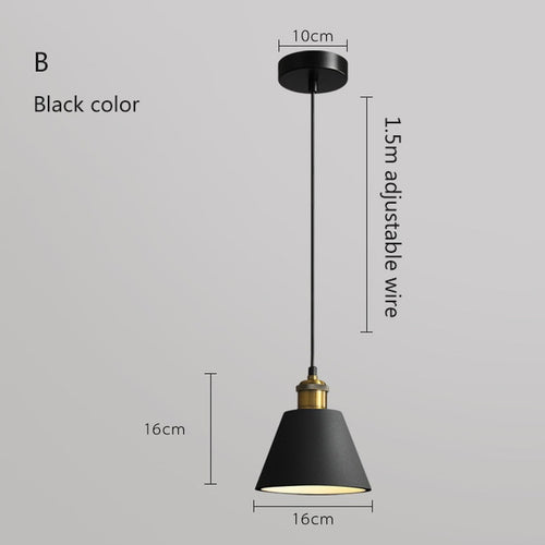 Suspension moderne LED en métal coloré Leesha - vue 9 sur 25