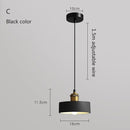 Suspension moderne LED en métal coloré Leesha