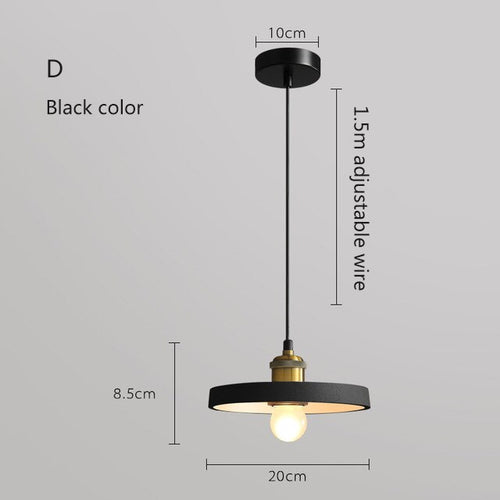 Suspension moderne LED en métal coloré Leesha - vue 11 sur 25