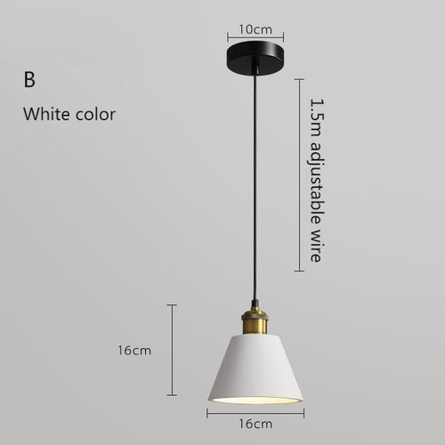 Suspension moderne LED en métal coloré Leesha - vue 13 sur 25