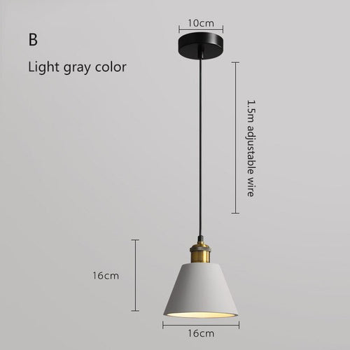 Suspension moderne LED en métal coloré Leesha - vue 17 sur 25