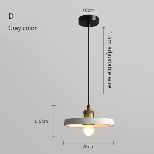 Suspension moderne LED en métal coloré Leesha - vue 19 sur 25